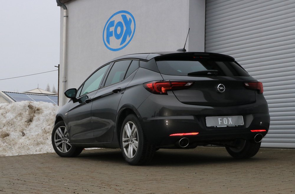 Fox Duplex Auspuff Sportauspuff Komplettanlage für Opel Astra K