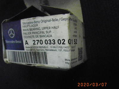 152977 Hauptlager MERCEDES-BENZ C-Klasse Coupe (C205) A270033020152