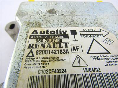 Steuergerät Airbag Renault Laguna II (G) 8200142183A 25913159