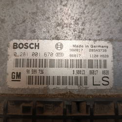 Steuergerät Motor Opel Astra G CC (T98) 0281001670