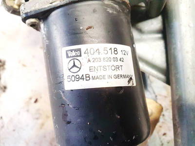 Scheibenwischermotor Vorne Mercedes-Benz W203, 2000.05 - 2004.02 404518 a2038200342, 5094b