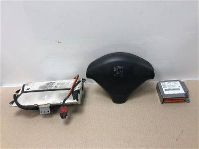 Airbag Set + Steuergerät Peugeot 307 Break (3E) 1.4 (TU3JP(KFW)) 2003 (9650109480, 96345028ZR, 9645001180)