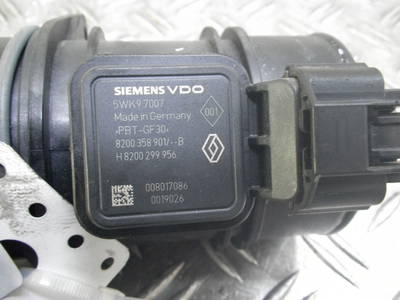 Luftmassenmesser 5WK97007 RENAULT Clio III R K9K 768 1.5 dCi 78 kW 106 PS 06.200