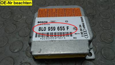 Airbagsteuergerät Audi A3 1.6 8L 8L0959655F