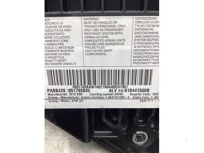 Steuergerät Airbag Ford Ka RU8 51925902 P18354125