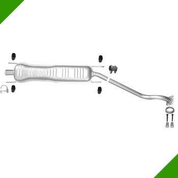 Opel Astra G Kit Mittelschalldämpfer Auspuff Mitte