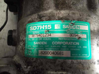 Klima Pumpe Mitsubishi Space Star (DG) MPV 1.9 DI-D (F9Q1) (8094, 8200040681, SANDEN) 54156865