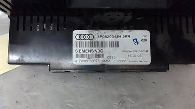 Bedienung Heizung Audi A3 (8P1) Hatchback 3-drs 2.0 TDI 16V (BKD) (8P0820043AE5PR) 55980247