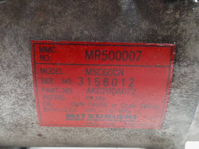 Klima Pumpe Mitsubishi Space Star (DG) MPV 1.3 16V (4G13) (MR500007)