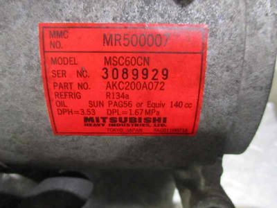 Klima Pumpe Mitsubishi Space Star (DG) MPV 1.6 16V (4G18) (MR500007, MSC60CN)