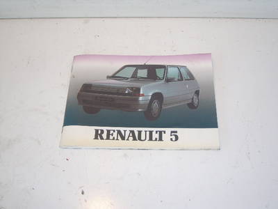 257494 Bedienungsanleitung RENAULT Super 5 (B/C 40)