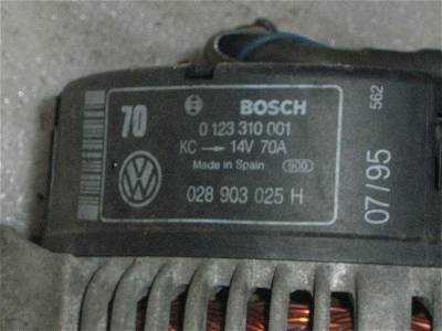 268630 Lichtmaschine VW Golf III (1H) 0123310001