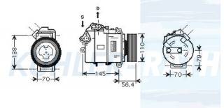 Kompressor passend für BMW Kuehler-Rath 83993