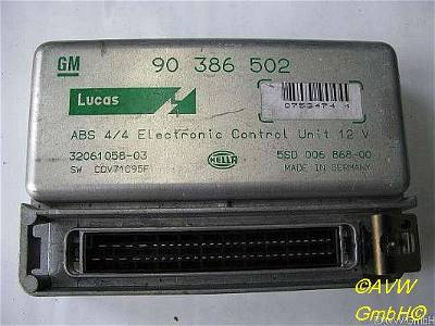 Steuergerät ABS OPEL TIGRA (95_) 1.6 16V LUCAS,90386502 78 KW