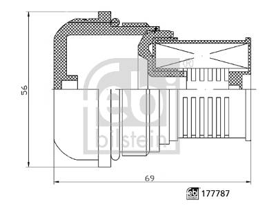 Hydraulikfilter, Lamellenkupplung-Allradantrieb Hinterachse Febi Bilstein 177787