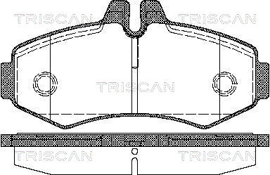 Bremsbelagsatz, Scheibenbremse Vorderachse Triscan 8110 23020