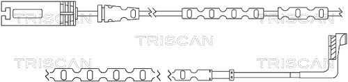 Warnkontakt, Bremsbelagverschleiß Hinterachse Triscan 8115 11055