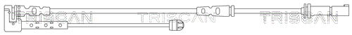 Warnkontakt, Bremsbelagverschleiß Vorderachse Triscan 8115 11069