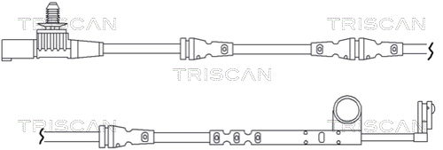 Warnkontakt, Bremsbelagverschleiß Vorderachse Triscan 8115 17011