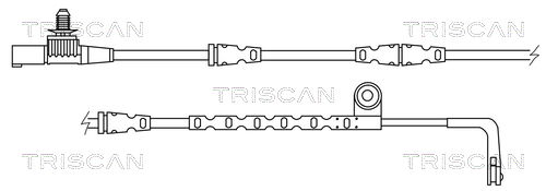 Warnkontakt, Bremsbelagverschleiß Vorderachse Triscan 8115 17017