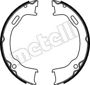 Bremsbackensatz, Feststellbremse Hinterachse Metelli 53-0364