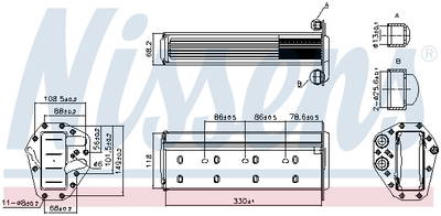 Ladeluftkühler Nissens 961447