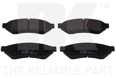 Bremsbelagsatz, Scheibenbremse Hinterachse NK 225006