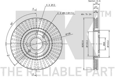 Bremsscheibe Vorderachse NK 311927