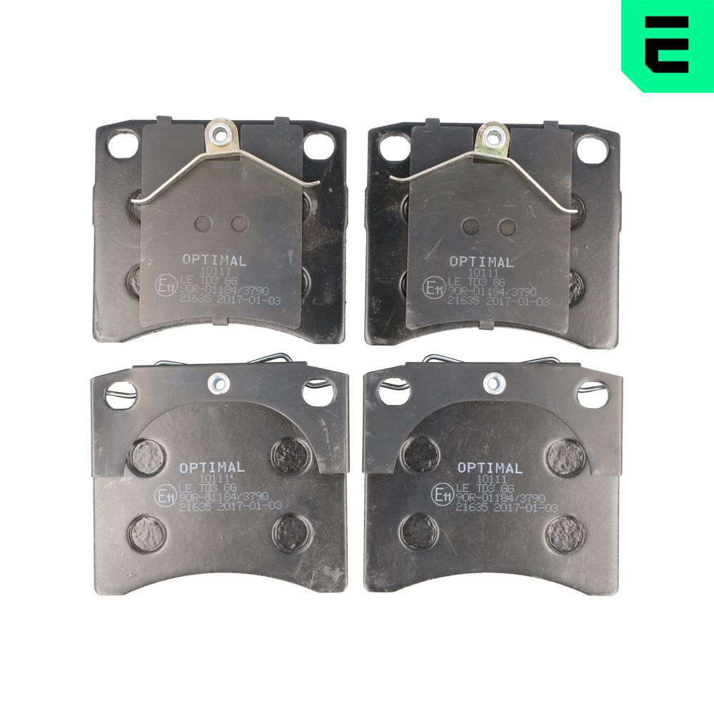 Bremsbelagsatz, Scheibenbremse Vorderachse Optimal BP-10111