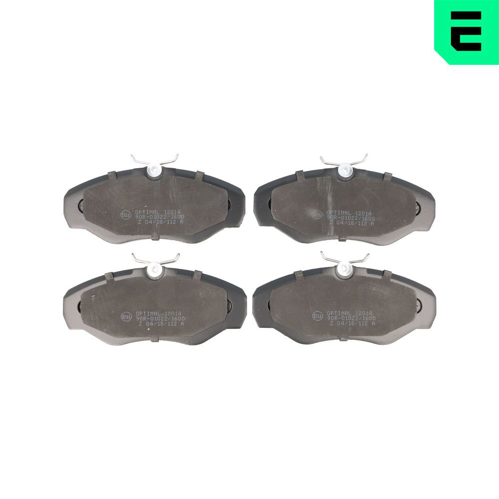 Bremsbelagsatz, Scheibenbremse Vorderachse Optimal BP-12014