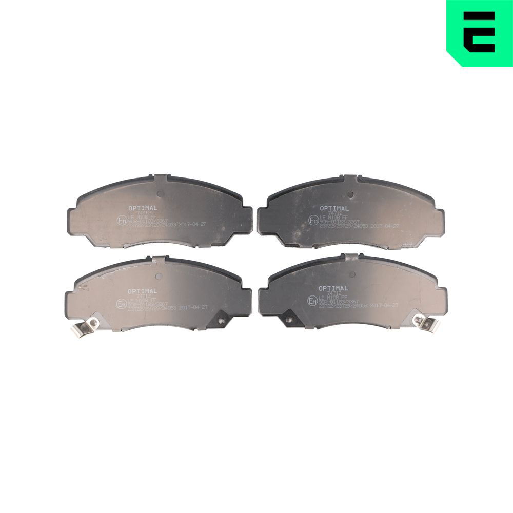 Bremsbelagsatz, Scheibenbremse Vorderachse Optimal BP-74712