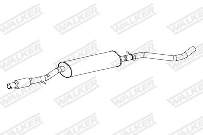Endschalldämpfer Walker 24324