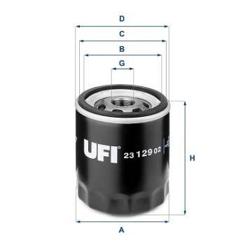 Ölfilter UFI 23.129.02