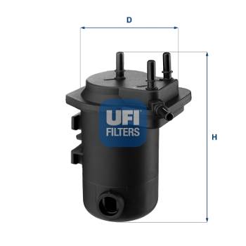 Kraftstofffilter UFI 24.052.00