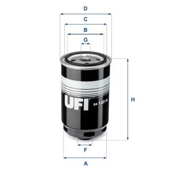 Kraftstofffilter UFI 24.122.00