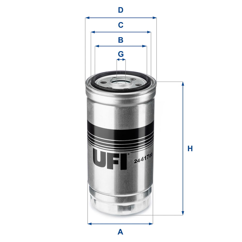 Kraftstofffilter UFI 24.417.00