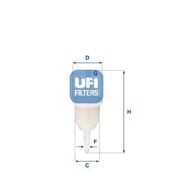 Kraftstofffilter UFI 31.009.00