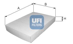 Filter, Innenraumluft UFI 53.019.00