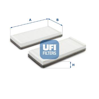 Filter, Innenraumluft UFI 53.005.00