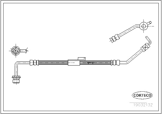 Bremsschlauch Vorderachse links Corteco 19032132