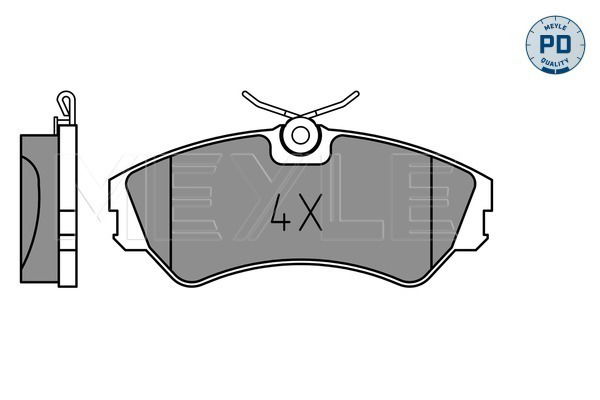 Bremsbelagsatz, Scheibenbremse Vorderachse Meyle 025 201 2419/PD