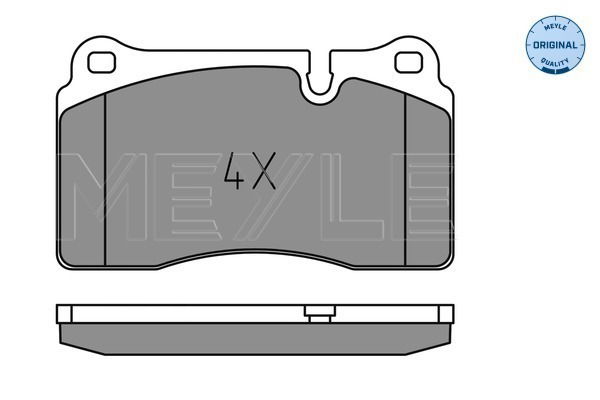 Bremsbelagsatz, Scheibenbremse Vorderachse Meyle 025 202 1717