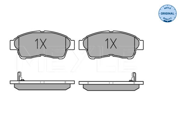 Bremsbelagsatz, Scheibenbremse Vorderachse Meyle 025 216 0117/W