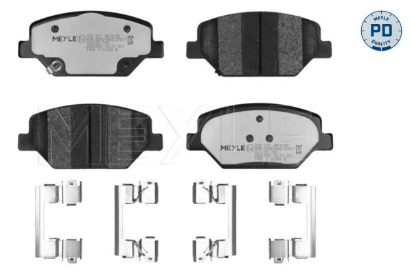 Bremsbelagsatz, Scheibenbremse Vorderachse Meyle 025 221 3819/PD