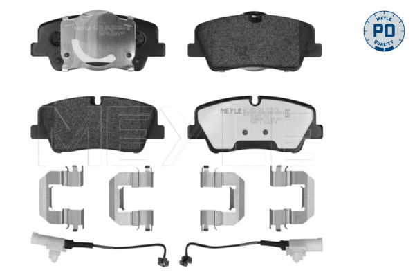 Bremsbelagsatz, Scheibenbremse Hinterachse Meyle 025 223 7017/PD