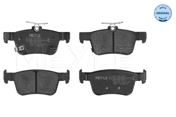 Bremsbelagsatz, Scheibenbremse Hinterachse Meyle 025 224 2915