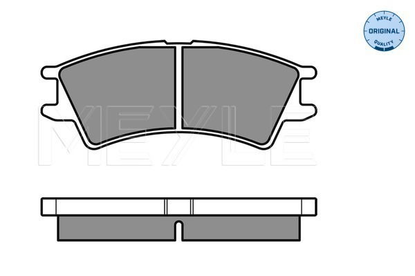 Bremsbelagsatz, Scheibenbremse Vorderachse Meyle 025 232 3816/W