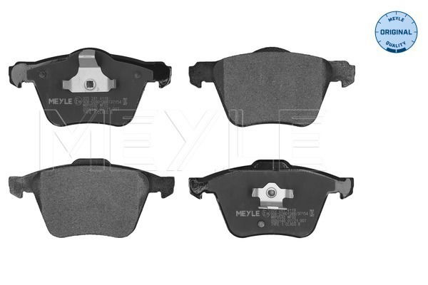 Bremsbelagsatz, Scheibenbremse Vorderachse Meyle 025 241 4119