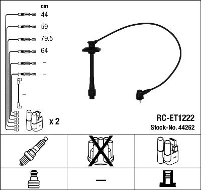 Zündleitungssatz NGK 44262