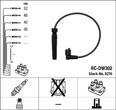 Zündleitungssatz NGK 8276